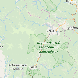 Чорногора на карті